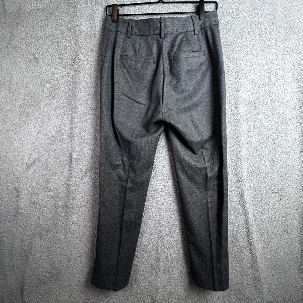 J.Crew Wool Dress Pants Womens Size 0 100% Wool Vitale Barberis Canonico Grey - Picture 11 of 12